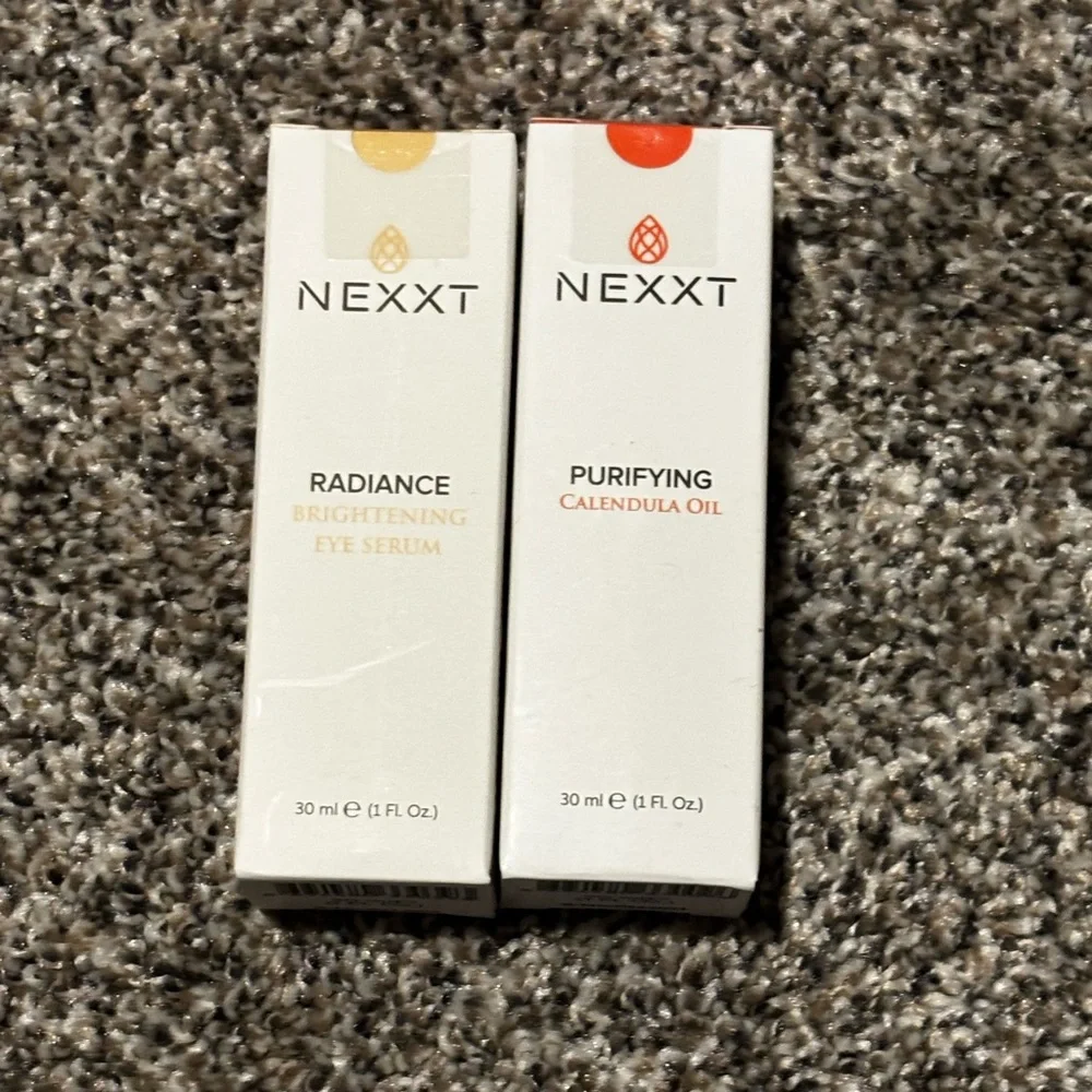 Nexxt Radiance Eye Serum and Purifying Calendula Oil